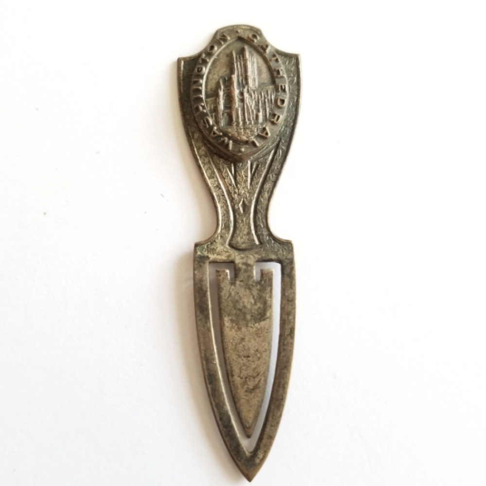 Vintage Washington Cathedral bookmark Bible book mark religious
